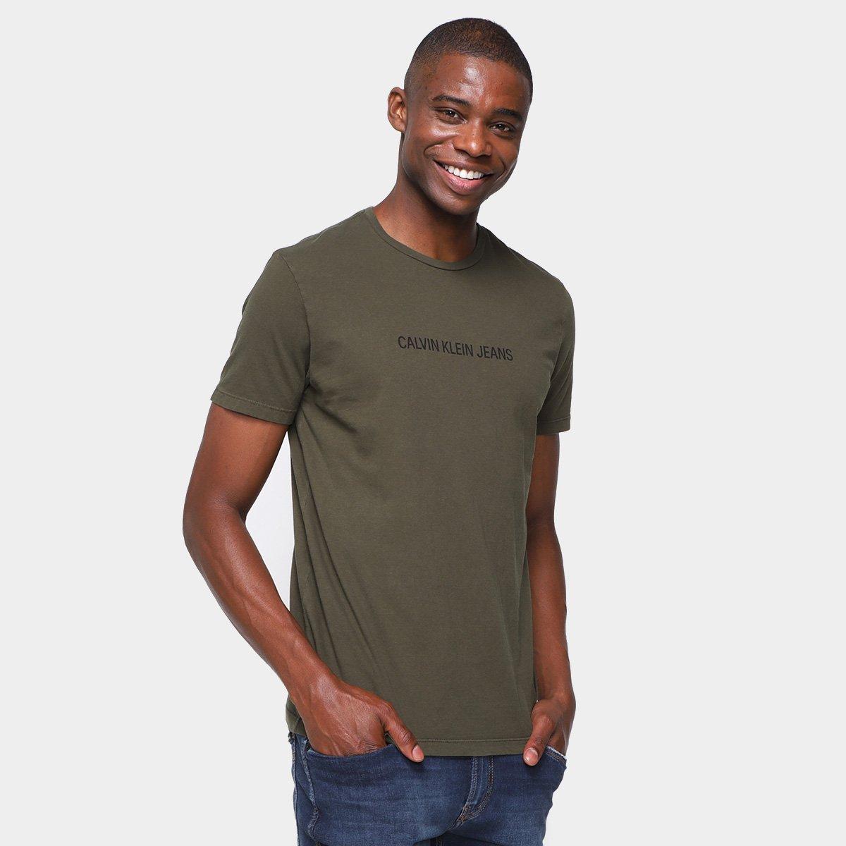 Camiseta Calvin Klein Jeans Logo Masculina - 1