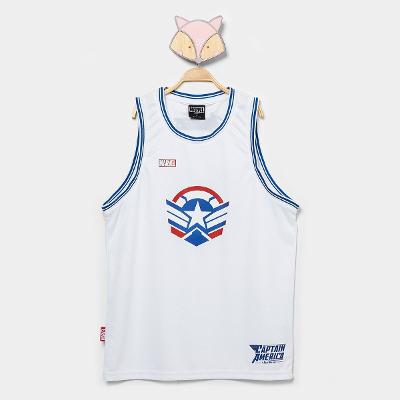 Regata Infantil Mooncity Capitão América Menino