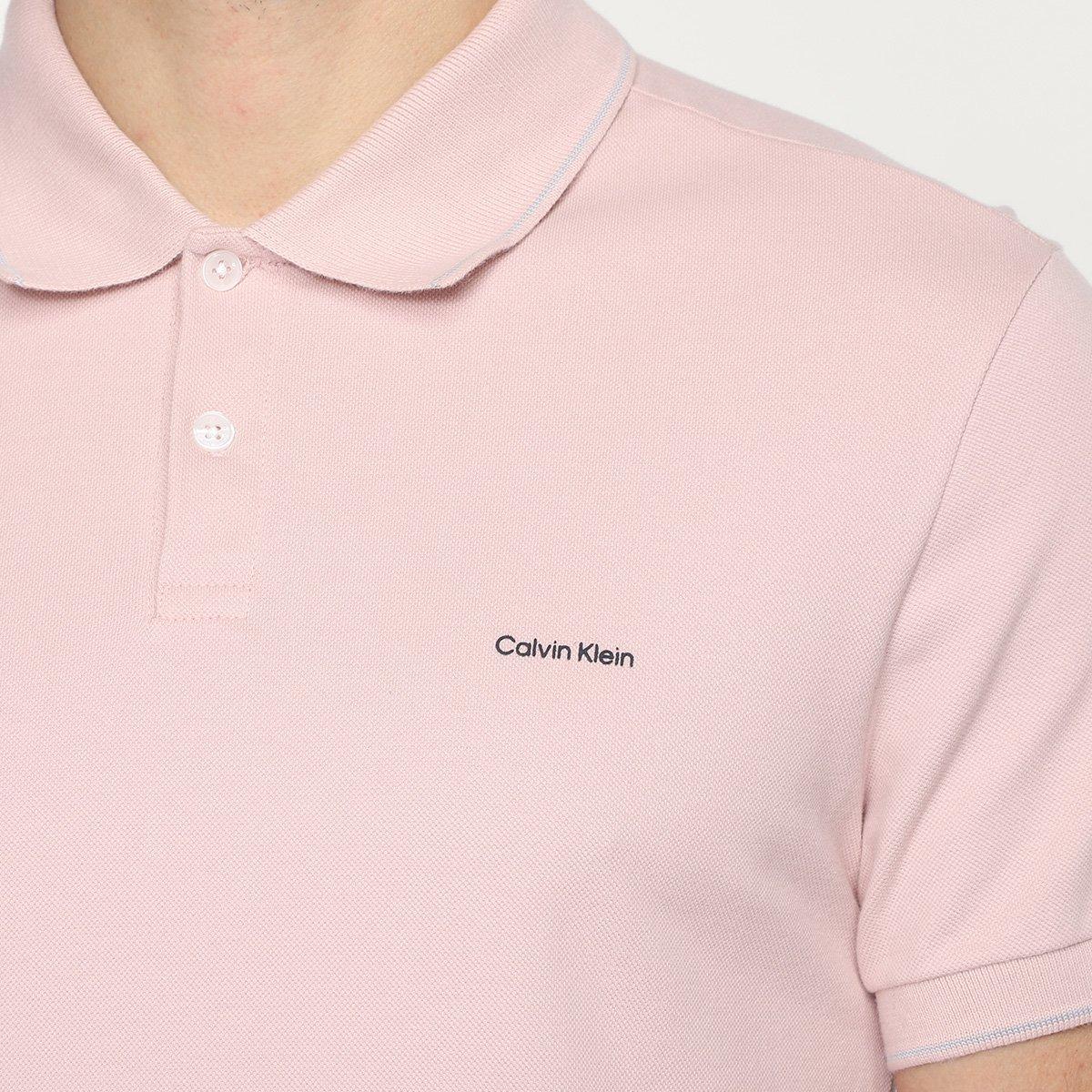 Camisa Polo Slim Calvin Klein Masculina - 3