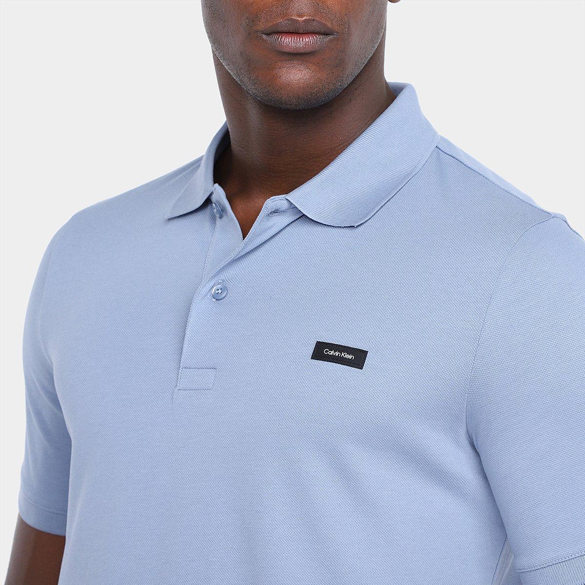 Camisa Polo Calvin Klein Slim Em Piquet Masculina - 3