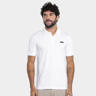 Camisa Polo Calvin Klein Slim Em Piquet Masculina