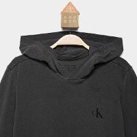 Camiseta Infantil Calvin Klein Monograma Manga Longa Capuz Menino - 2