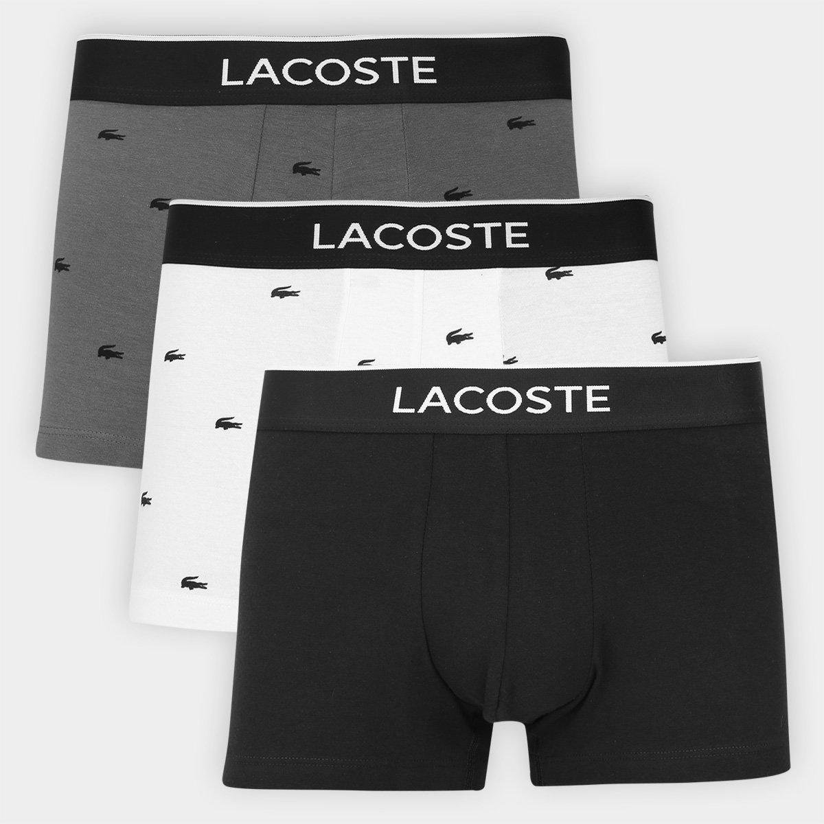 Kit Cueca Boxer Trunk Lacoste 3 Peças - 1