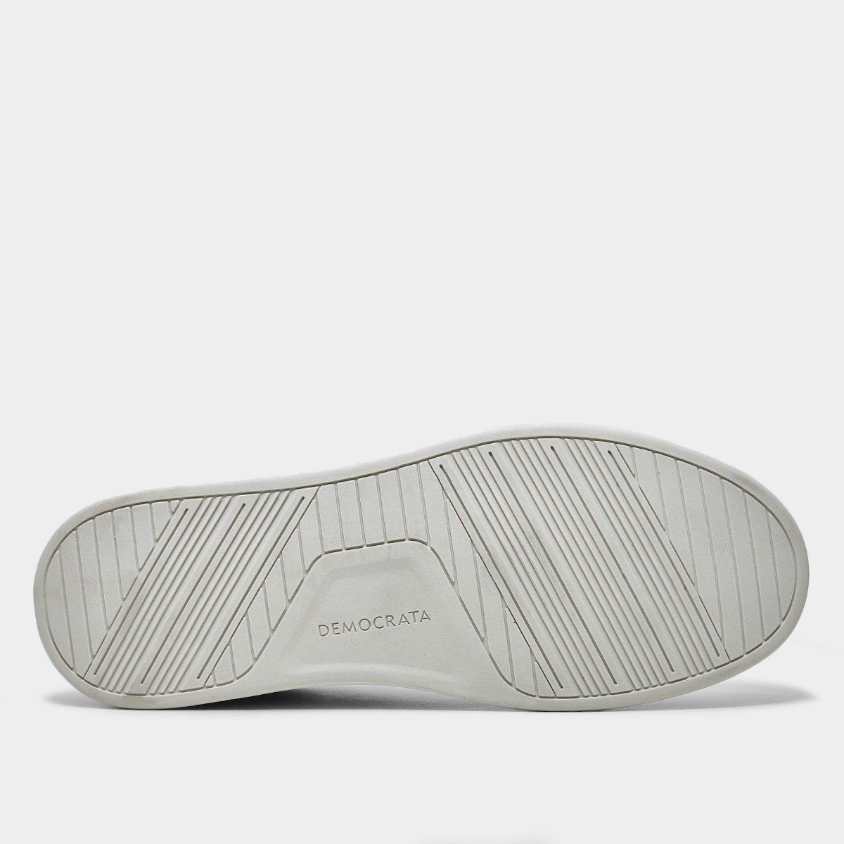 Tênis Couro Democrata Denim Casual Masculino - 5