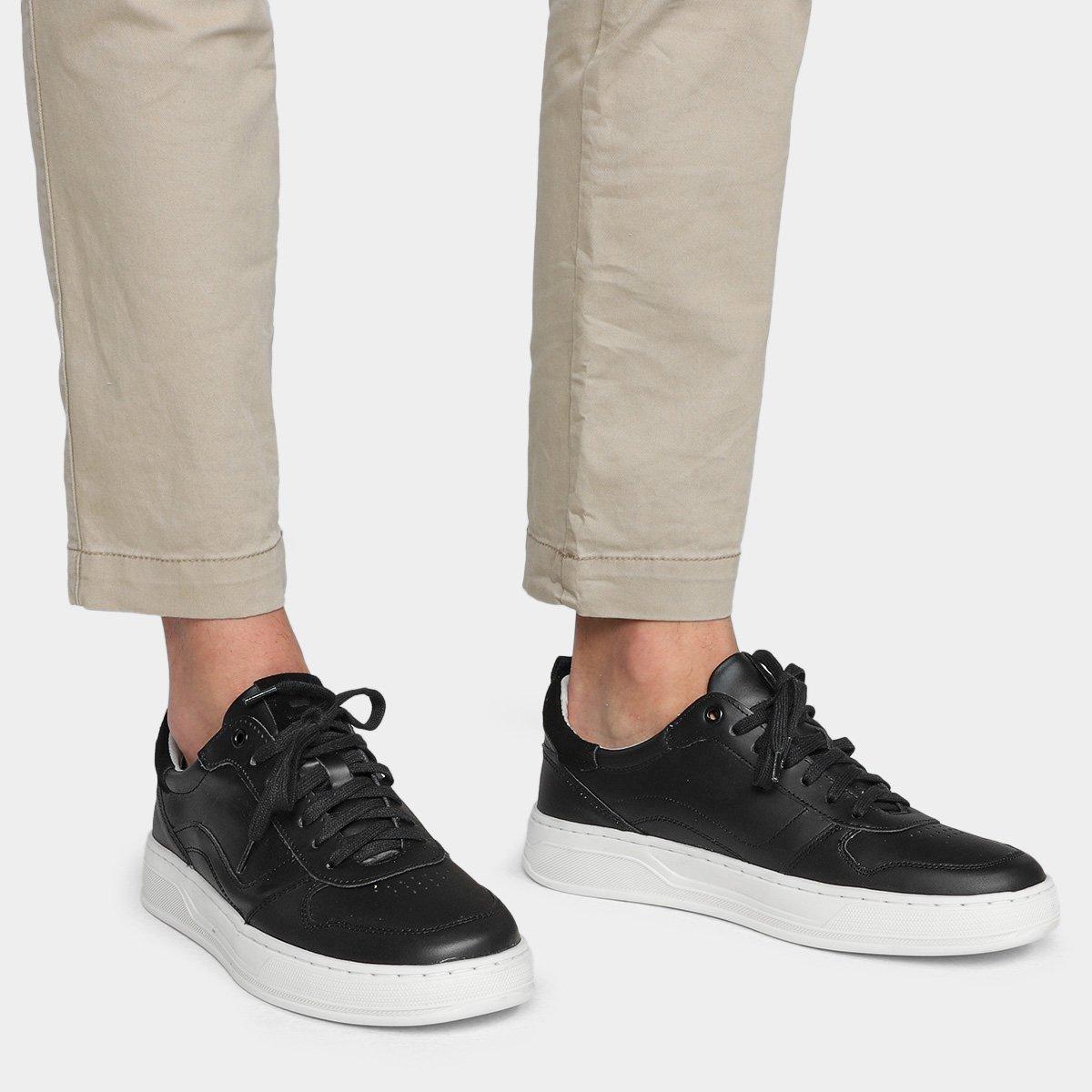 Tênis Couro Democrata Denim Casual Masculino - 2