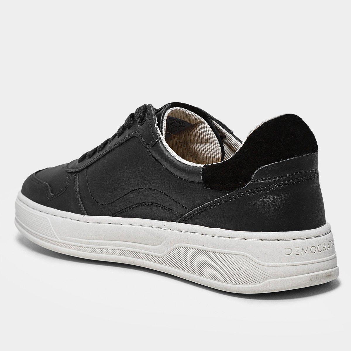 Tênis Couro Democrata Denim Casual Masculino - 4