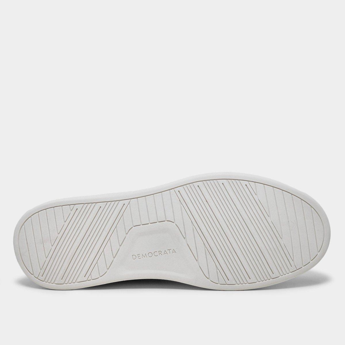 Tênis Couro Democrata Denim Casual Masculino - 6