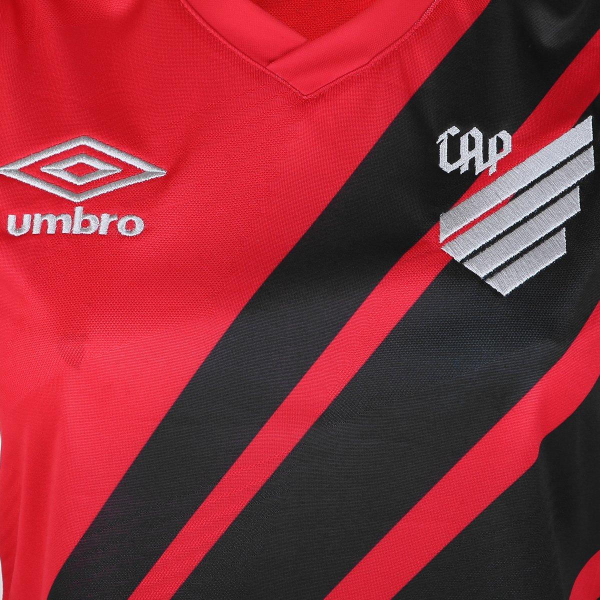 Camisa Athletico Paranaense I 24/25 s/n° Torcedor Umbro Feminina - 3