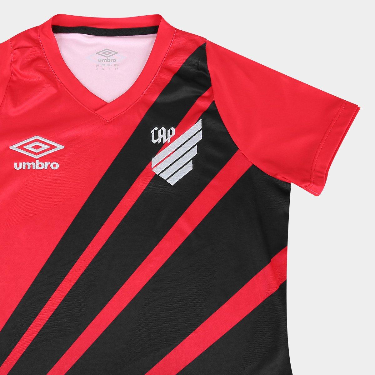 Camisa Athletico Paranaense I 24/25 s/n° Torcedor Umbro Feminina - 8