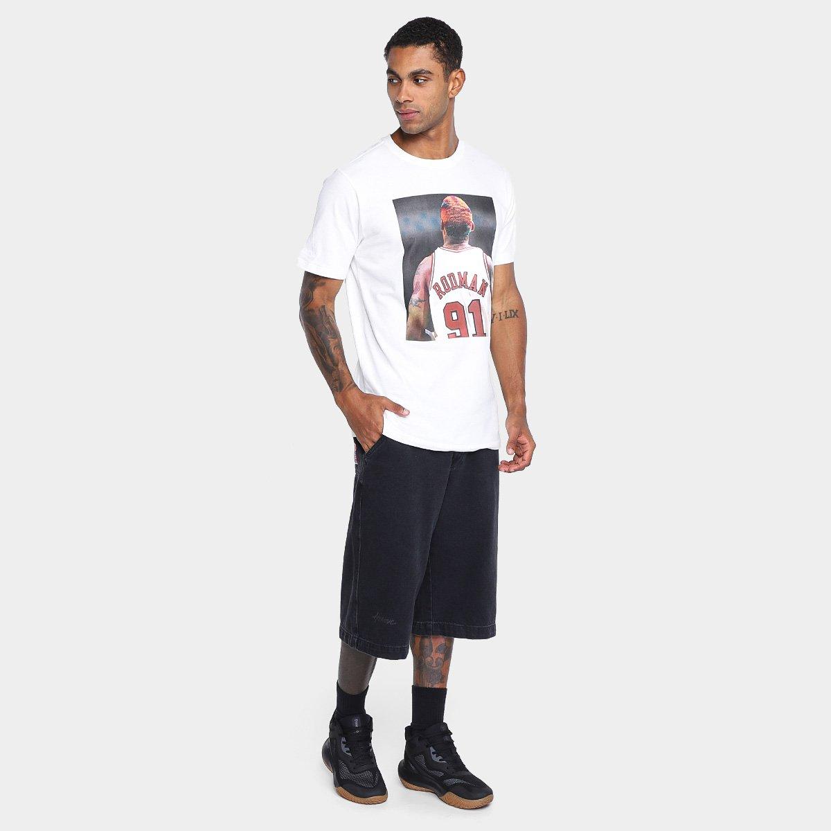 Camiseta Mitchell & Ness Chicago Bulls Slam Rodman Masculina - 4