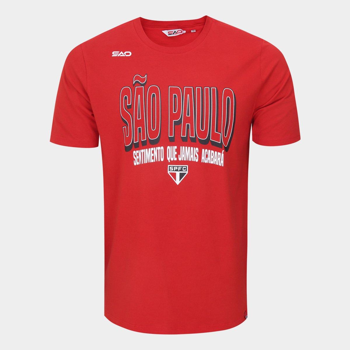 Camiseta São Paulo Casual Masculina - 1