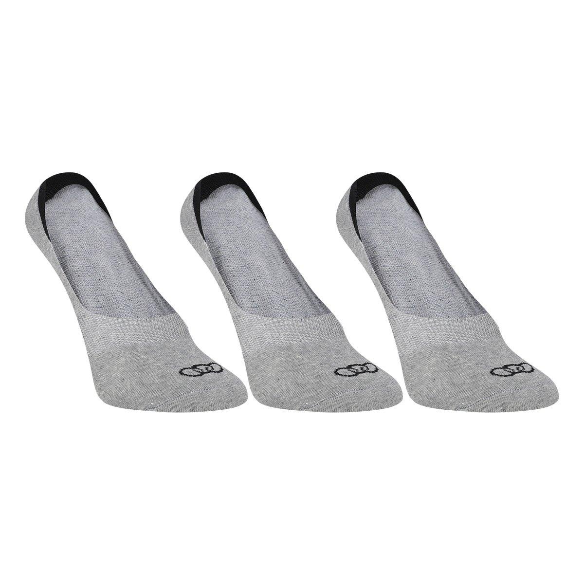 Kit Meia Olympikus Cano Invisível Ultra c/ 3 Pares Feminina - 1