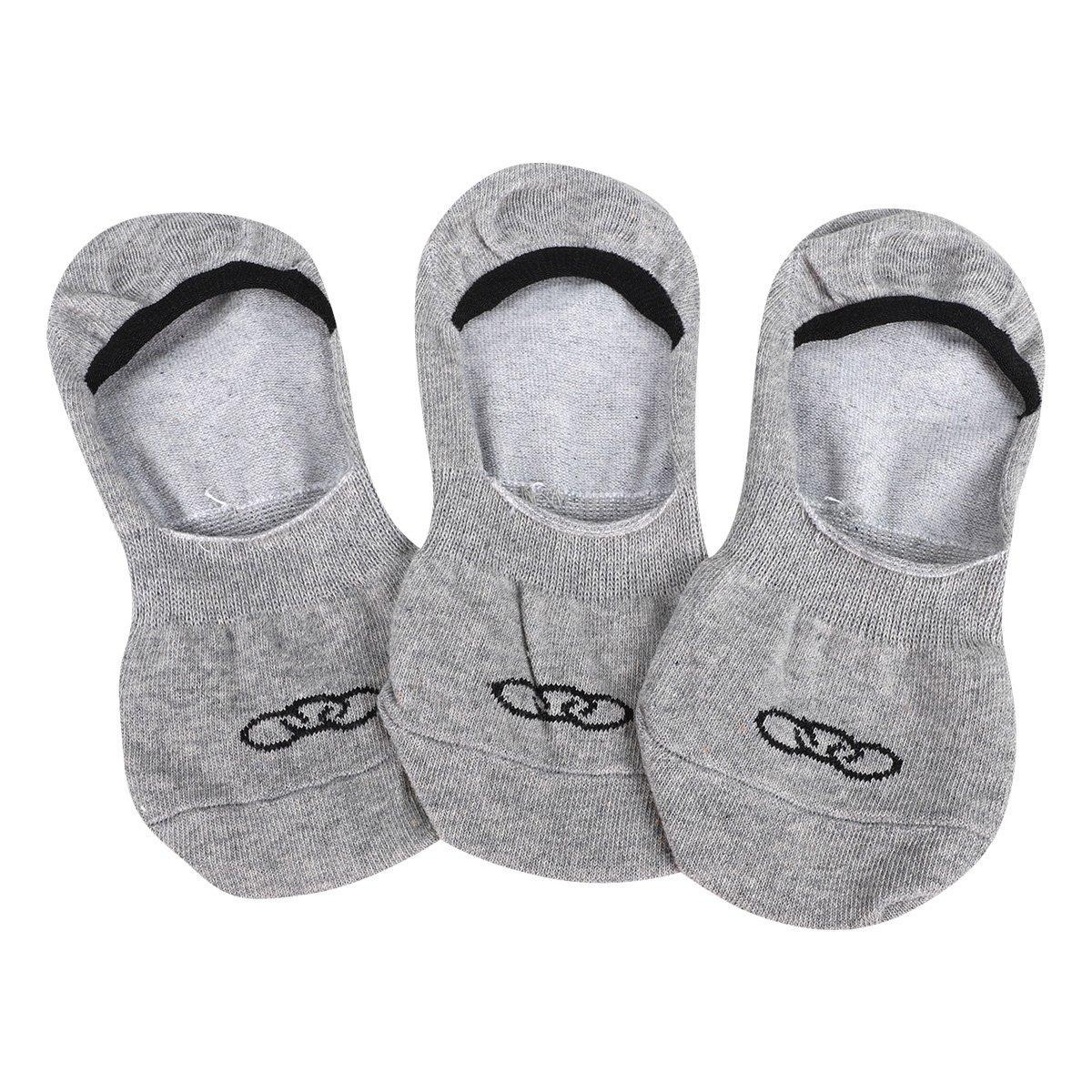 Kit Meia Olympikus Tri Ultra Invisível c/ 3 Pares - 3