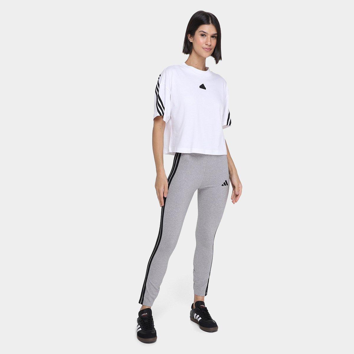 Calça Legging Adidas 3 Stripes Feminina - 4