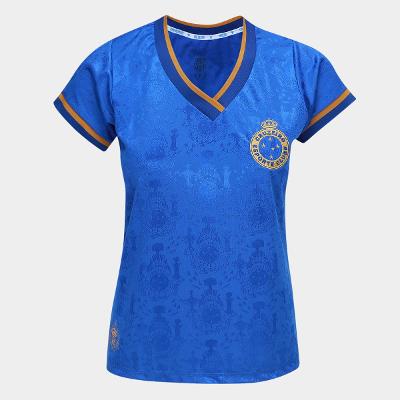 Camisa Cruzeiro RetrôMania Tríplice Coroa 2003 Feminina