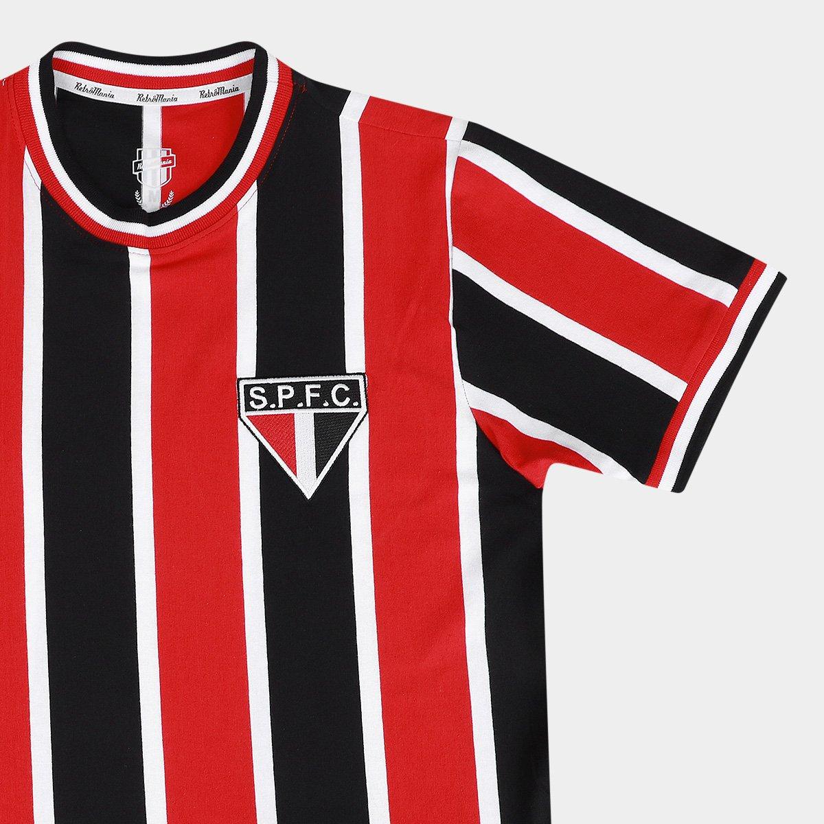 Camiseta São Paulo RetrôMania 1969 Listrada Masculina - 5