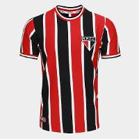 Camiseta São Paulo RetrôMania 1969 Listrada Masculina - 1