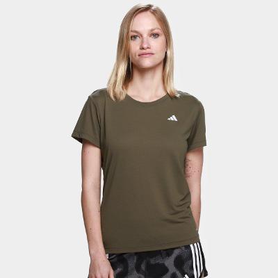 Camiseta Adidas Own The Run 3 Listras Feminina