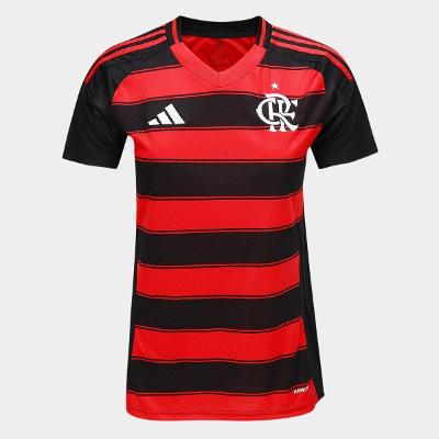 Camisa Flamengo I 25/26 s/n Torcedor Adidas Feminina