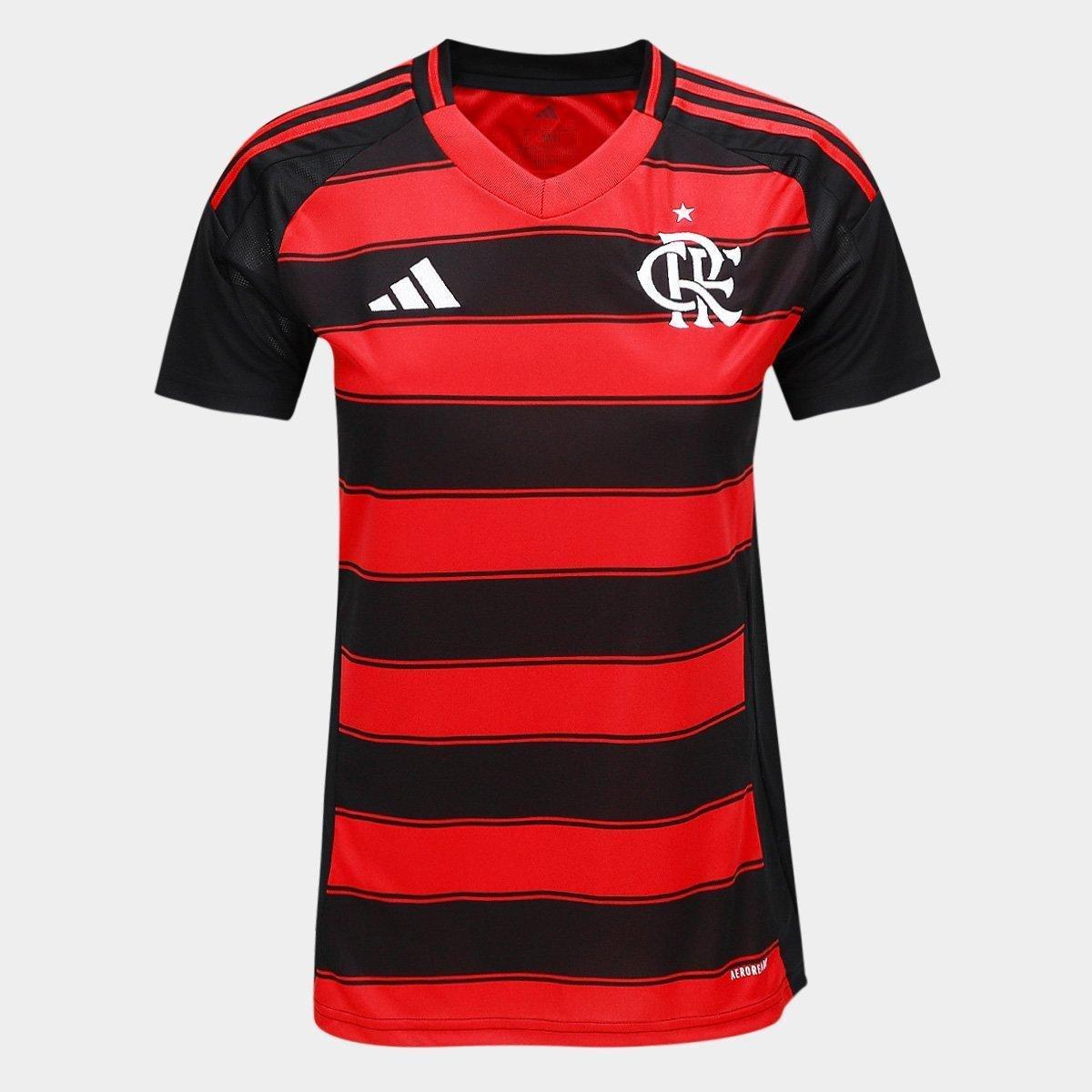 Camisa Flamengo I 25/26 s/n Torcedor Adidas Feminina - 1