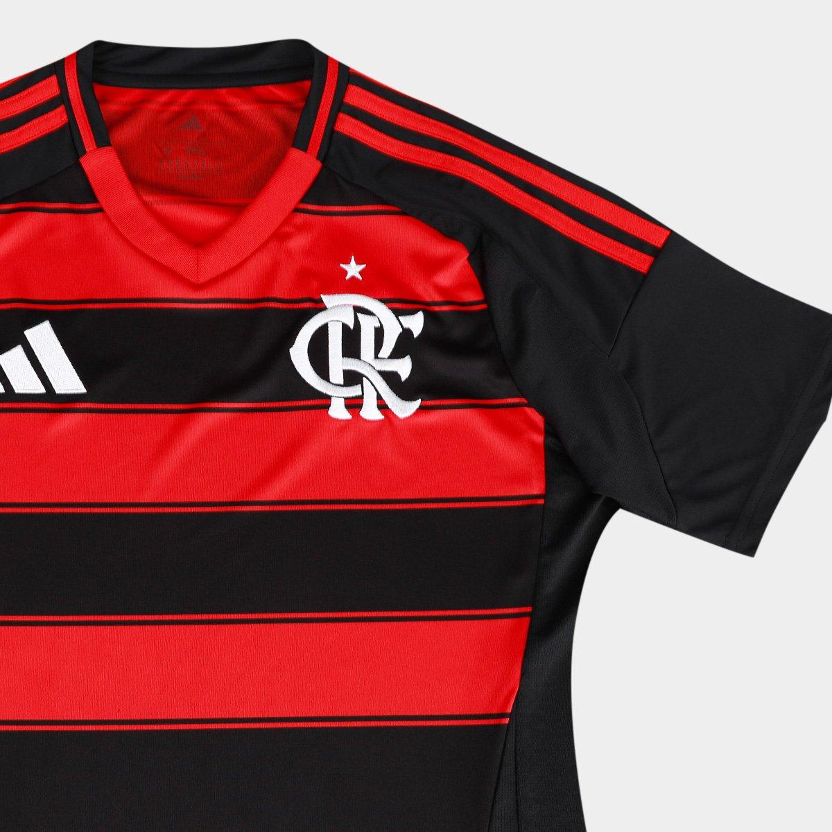Camisa Flamengo I 25/26 s/n Torcedor Adidas Feminina - 7