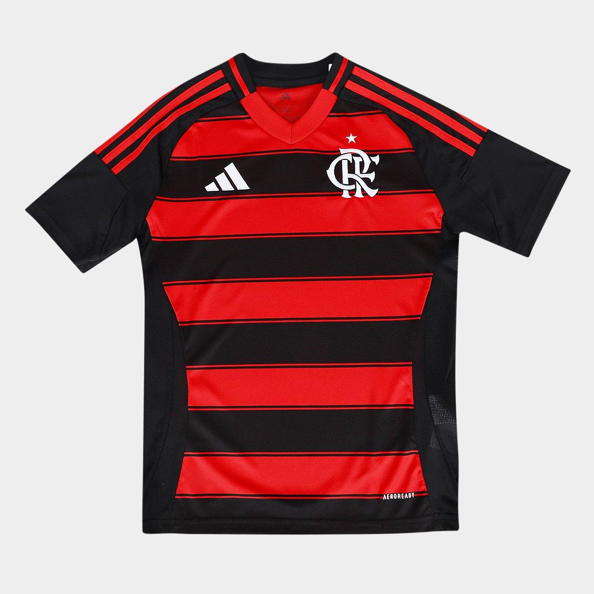 Camisa Flamengo Infantil I 25/26 s/n Torcedor Adidas - 1