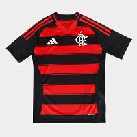 Camisa Flamengo Infantil I 25/26 s/n Torcedor Adidas - 1