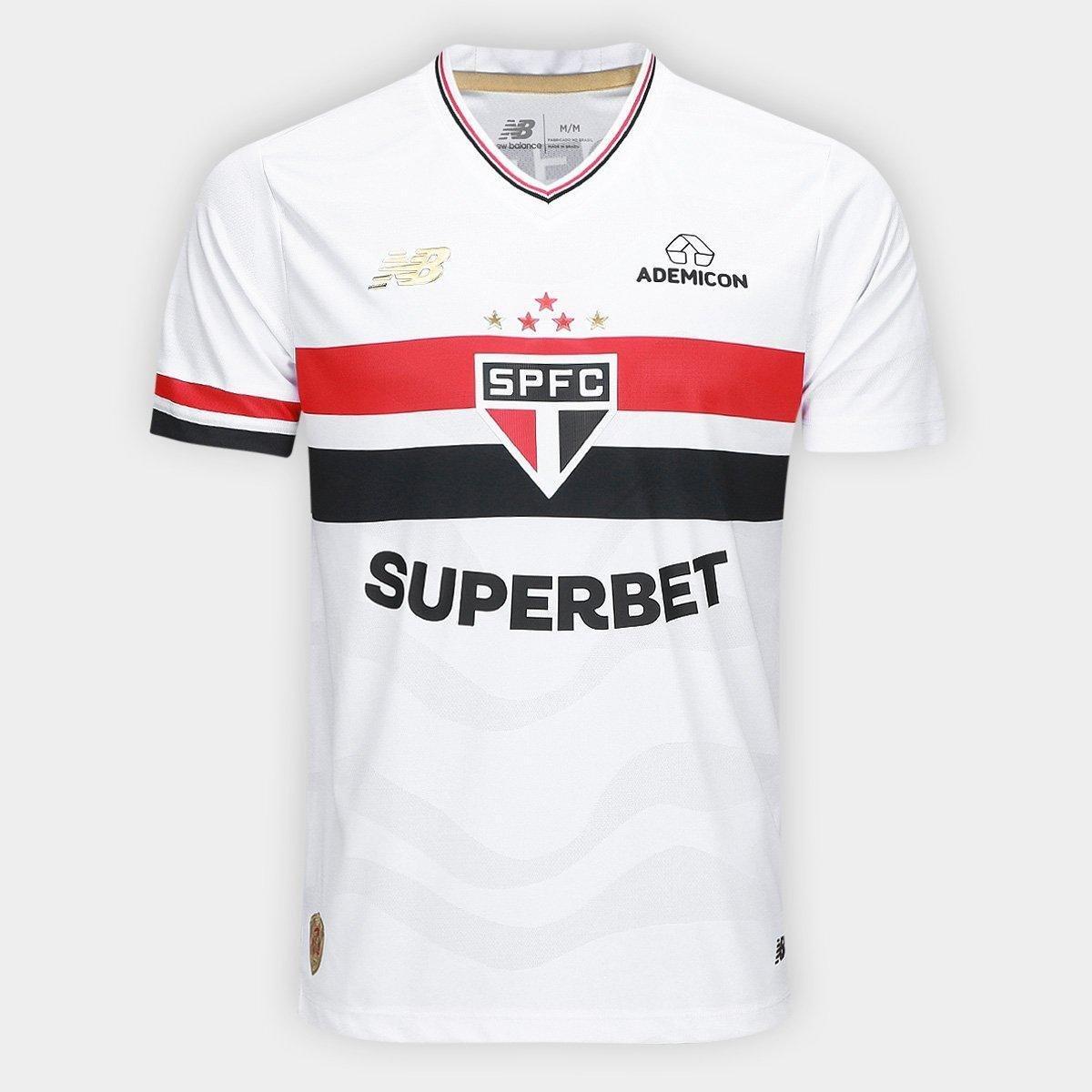 Camisa São Paulo I 25/26 Jogador New Balance Masculina - 1