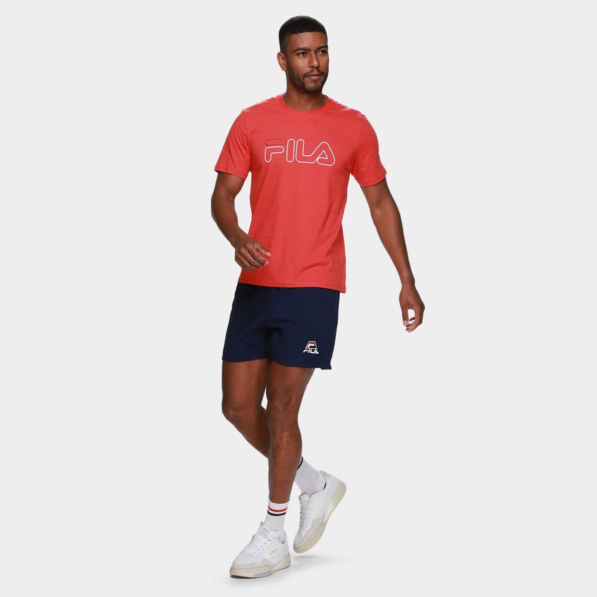 Camiseta Fila Letter Outline Masculina - 4