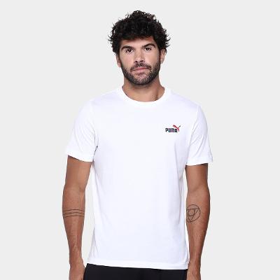 Camiseta Puma 2 Color Small No. 1 Logo Masculina