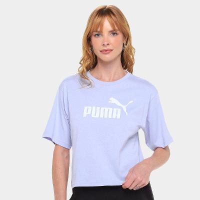 Camiseta Cropped Puma N.1 Logo Relaxed Feminina