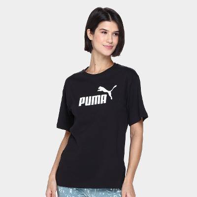 Camiseta Puma Logo Relaxed Feminina