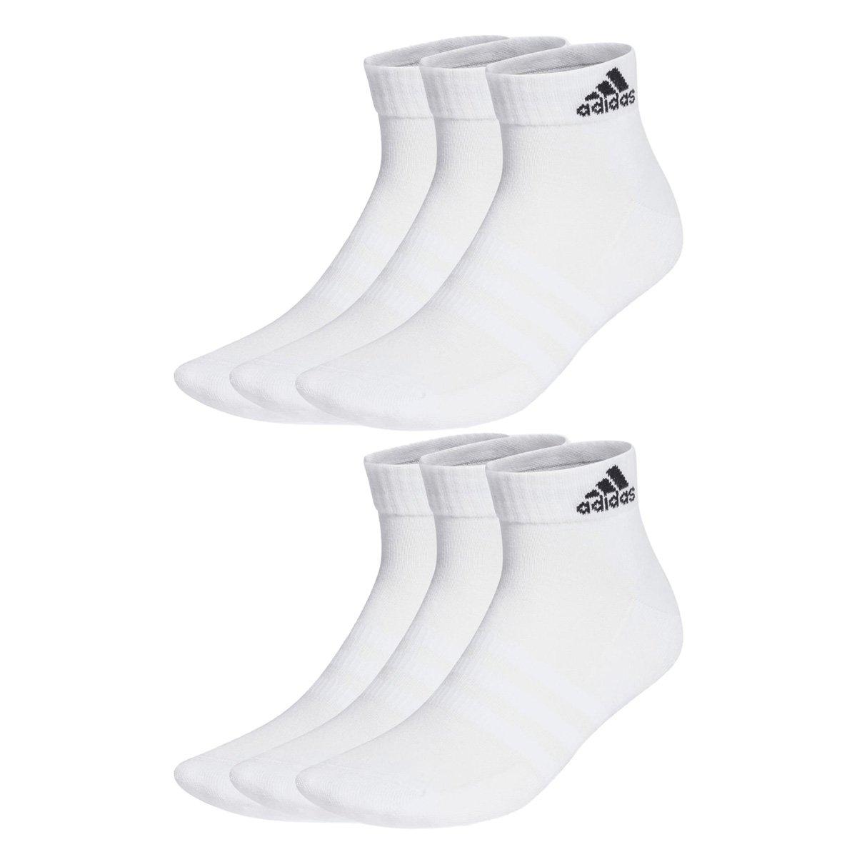 Kit Meia Adidas Cano Baixo Sportwear c/ 6 Pares - 1