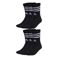 Kit Meia Adidas Cano Alto 6 Listras c/ 6 Pares - 1