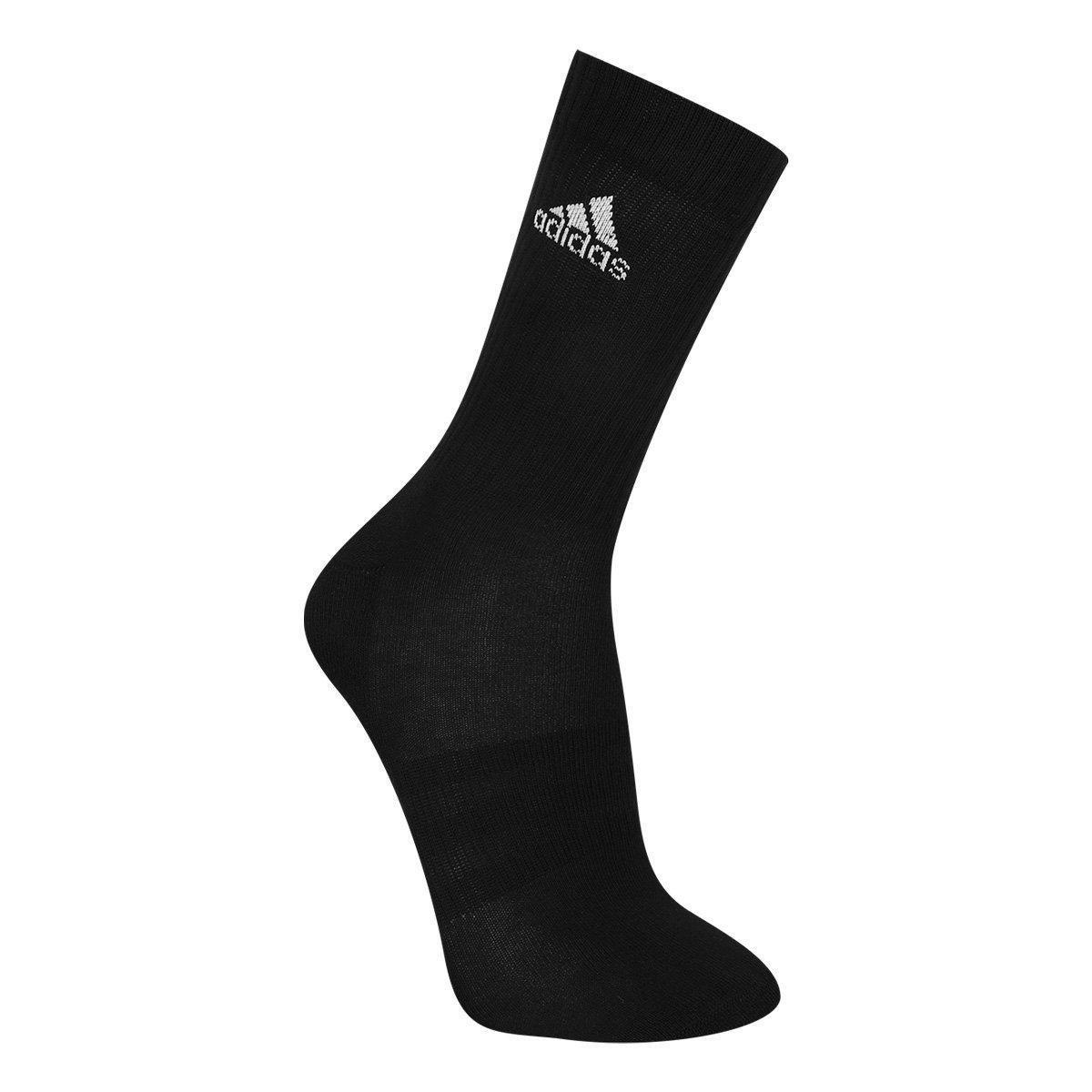 Meia Adidas Cano Alto Com 6 Pares - 2