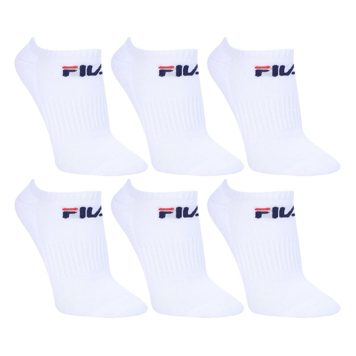 Kit Meias Fila Cano Curto Logo 6 pares - 1