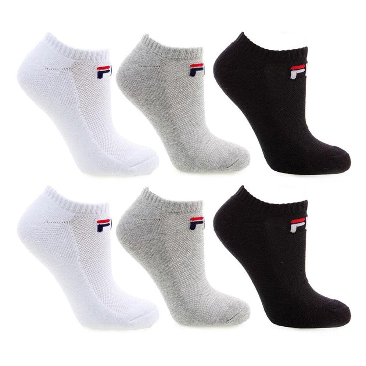 Kit Meias Fila Cano Curto Light  6 pares - 1