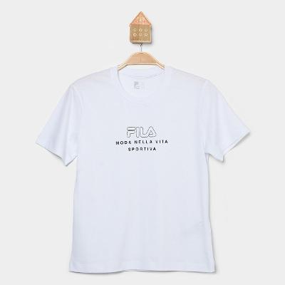 Camiseta Infantil Fila Conforto Vita Outline Menina