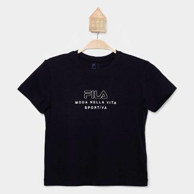 Camiseta Infantil Fila Conforto Vita Outline Menina