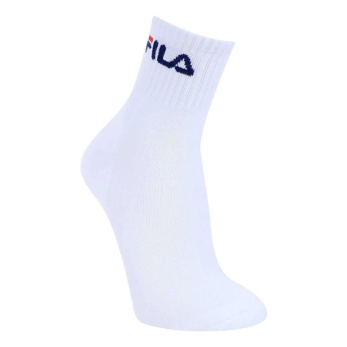 Kit Meias Fila Cano Médio Logo 6 pares - 2