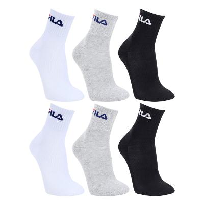 Kit Meias Fila Cano Médio Logo 6 pares