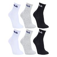 Kit Meias Fila Cano Médio Logo 6 pares - 1