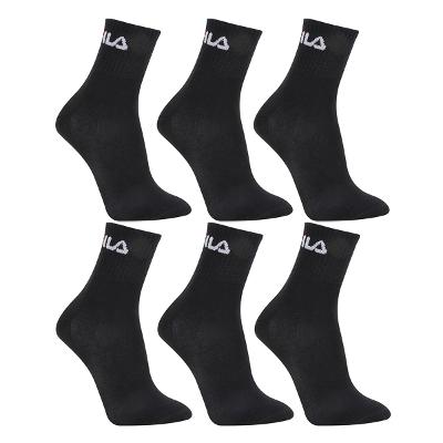 Kit Meias Fila Cano Médio Logo 6 pares
