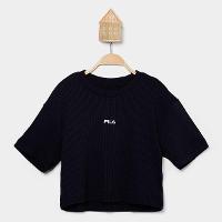 Camiseta Infantil Fila Essentials Canelada Menina - 1