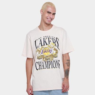 Camiseta Mitchell & Ness Los Angeles Lakers Chasing Drea Masculina