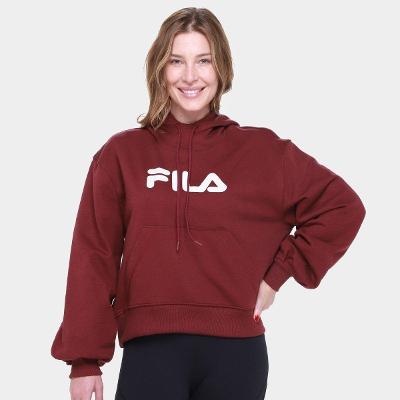 Casaco Com Capuz Fila Comfort Letter lii Feminino