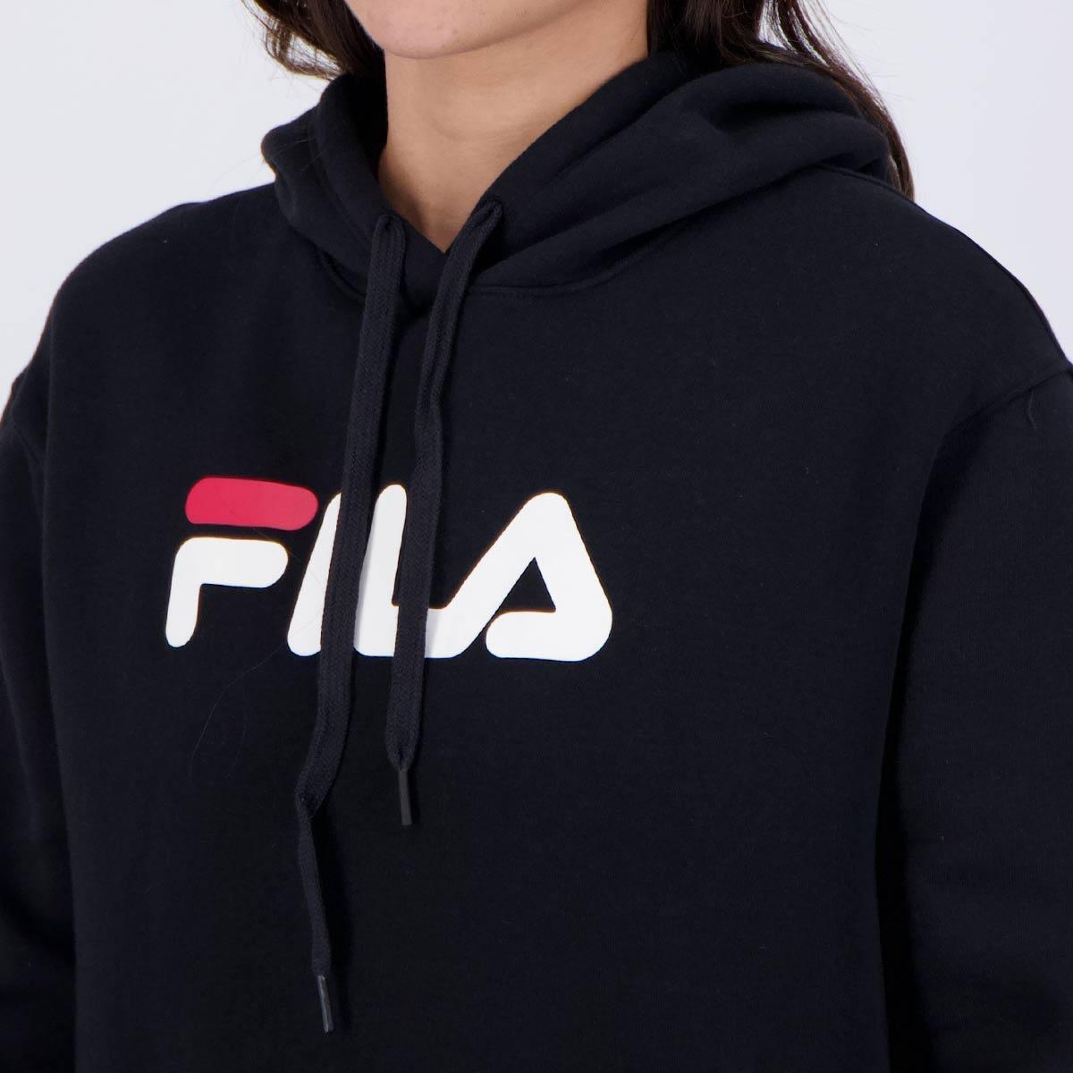 Moletom Fila Comfort Letter Winter Com Capuz Feminino - 3