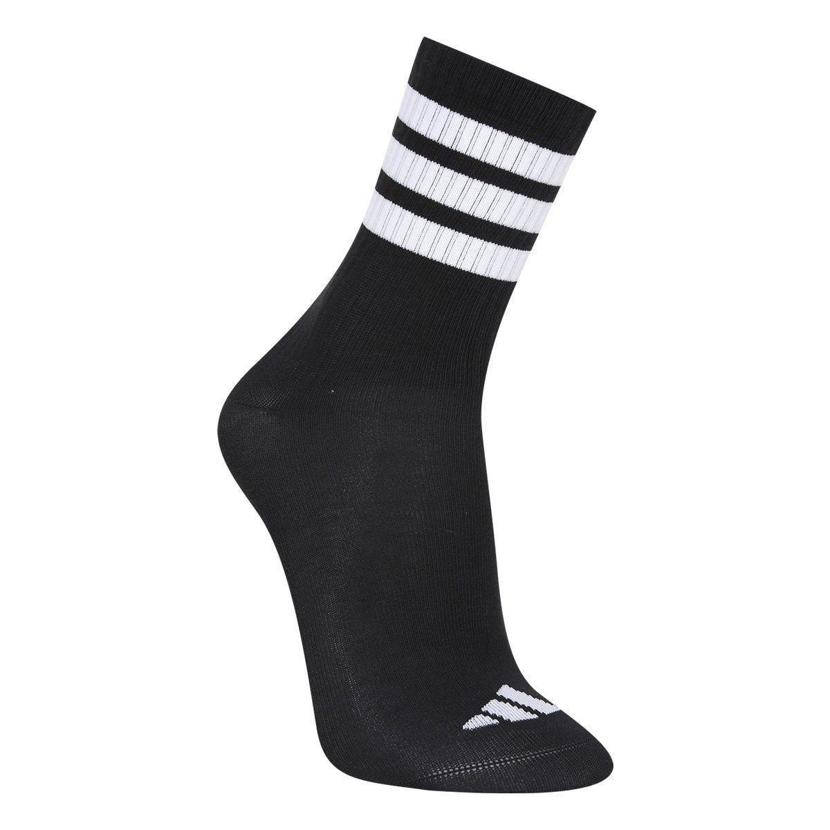 Kit Meia Infantil Adidas Crew Com 3 Pares - 3