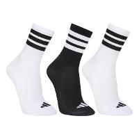 Kit Meia Infantil Adidas Crew Com 3 Pares - 1