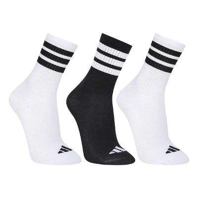 Kit Meia Infantil Adidas Crew Com 3 Pares